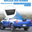JDMON Black Tailgate Door Handle Bezel w/Keyhole Replacement for Nissan Frontier 2005-2014 Exterior Liftgate Handle Rear Lift Gate Latch Handle Replacement for 81576 90606EA810 90606-EA810 NI1915109