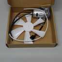 6" RV Vent Fan Blade with 12V RV V ent Fan Motor D-Shaft RV Bathroom Fan Motor for Camper Roof Vent, with ON OFF Switch, Mounting Bracket