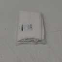 RYB HOME White Linen Curtains for Living Room Bathroom Kitchen, Rod Pocket Semi Translucent Breathable Home Decor Short Small Window Drapes, W 34 x L 45 inches, White, 2 Panels