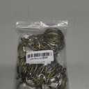 Antique Brass Curtain Rings with Eyelets for Up to 1.2-inch Curtain Rods (Set of 30 PCS Curtain Rings)