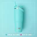 Swig Life 30oz Leak Proof To-Go Tumbler, 30oz Leak Proof Water Bottle with Handle and Straw, Large Insulated Tumblers, Cup Holder Friendly Travel Mug, Reusable Leakproof Water Bottle (Lemon Meringue)