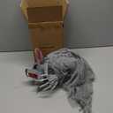 Halloween Animatronics 3ft Bat Reaper, Spooky Hanging Animated Animal Prop with Sound & Touch Activated, Light Up Eyes, Creepy Voice, Scary Move, Haunted Horror Decorations for Indoor, Outdoor, Yard