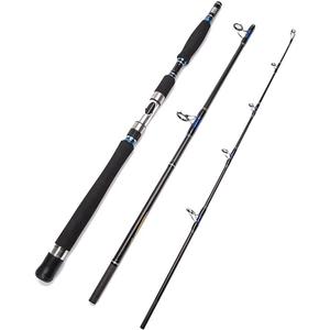 E Series - Conqueror 3-Piece Spinning Rod Portable Graphite Spinning Fishing Rod Heavy Fishing Rod Spin (30-50 Lbs)