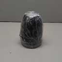 WSMKSZ 6 inch Plant Pots, 5 Pack Flower Pots with Drainage Holes and Saucers for Indoor Plants, Plastic Planters with Water Ripple for Small Garden House Plants, Nursery Pots for Succulent, Black