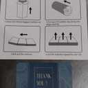 Roxzo Mattress Topper, 6 Inch Memory Foam, Full Size, Tri-fold, Ventilated, Conform Ergonomics, Soft, Portable, Floor Guest Bed, 73x52x6 inches