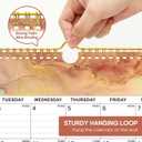 Calendar 2026-2027, 18-Month Wall Calendar from Jan 2026 to Jun 2027, 11.5" x 14.7", Spiral Binding Hanging Monthly Calendar with Twin-Wire Binding, Perfect for Home or Office - Gilded Elegance