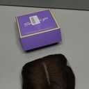 Hair Toppers for Women Real Human Hair, 12 Inch 360 3D Upgrade Middle Part Toppers for Women with Thinning Hair (12 Inch-Medium Brown)