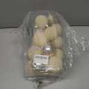 FestiveBliss 25 Pcs Christmas Ball Ornaments for Xmas Christmas Tree, Shatterproof Hanging Ball for Party Outdoor Decorations, DIY Craft Creations and Office Celebrations (Champagne White, 2.36")