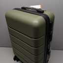 OLIXIS 20 Inch Carry-On Luggage, Hardside Suitcase with Spinner Wheels, Lightweight ABS Hard Shell Travel Luggage, TSA Approved Lock, Expandable Small Suitcase for Business & Travel–Olive Green
