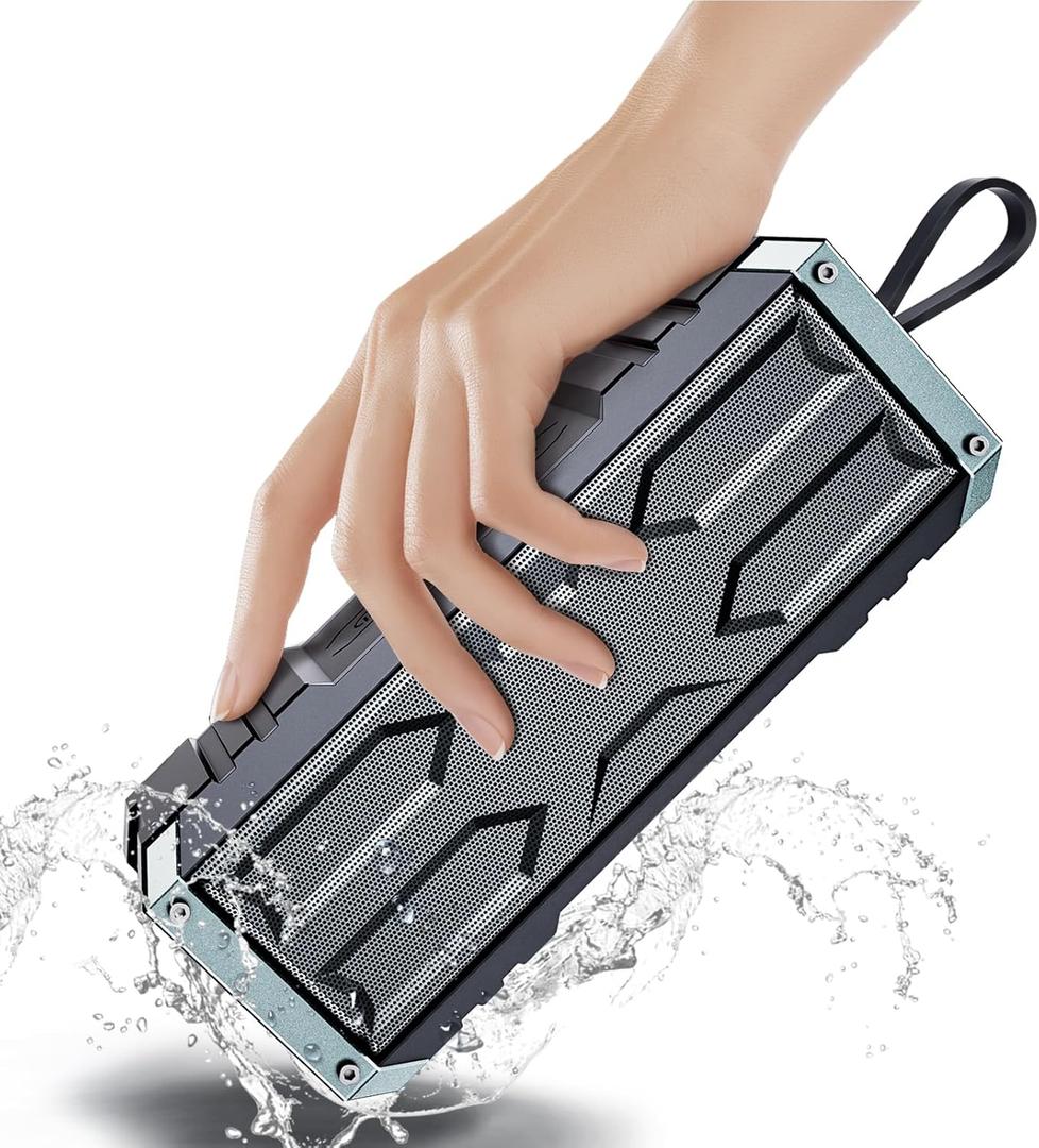 Comiso Bluetooth Speaker 5.3, IPX7 Waterproof Portable Bluetooth Speaker Bluetooth Wireless with 20W Stereo Sound, 24H Playtime, Small Speakers with Deep Bass for Home, Outdoor, Beach, Travel