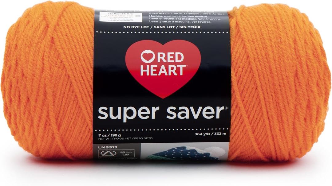 RED Heart Super Saver Yarn, Pumpkin