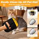 NSVNSV Pet Hair Removal Gloves, Ease of Removal Electrostatic Cat Dog Hair Remover Glove, Reusable Magic Brush Pet Hair Remover Tool for Clothing, Carpet, Sofa Gaps, Car Seat, Yellow, 2PCS