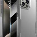 Diaclara Designed for iPhone 15 Pro Max Case, [with Privacy Screen Protector] [Anti Spy] [Military Grade Drop Protection] Heavy Duty Full-Body Shockproof Phone Case, Natural Titanium