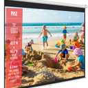 Pyle 72-Inch Manual Pull Down Projector Screen, Matte White Projection Surface, Ceiling or Wall Mount Screen Projector with Auto-Lock & Black Border for Home Theater or Office (42.5" x 56.6")