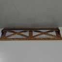 Autumn Alley Farmhouse Rustic Towel Rack Holder - Wood Towel Rack - 24" - Farmhouse Bathroom Hardware for Rustic Bathroom and Country Kitchen Style Dcor - Wall Mounted, Western Accessories (Brown)