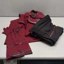 AMNPOLEN Women’s Cosplay Costume Red Cloak Top Pants Full Set Adults Halloween Party Fancy Dress Up Outfits XXL