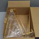 Large Plate Holder Display Stand - 10 inch Tall Plate Stands for Display - Metal Picture Frame Stand - Big Tabletop Easel Stand for Decorative Plates | Platter | Book | Plaque | Tile - 2 Pack - Gold