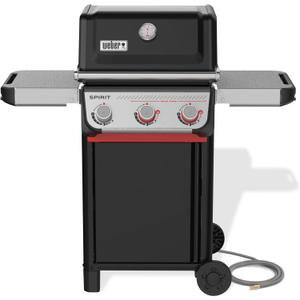 Weber Spirit E-325 Natural Gas Grill for Outdoor Cooking and BBQ, 3 Boost Burners, Black