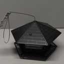 Jealoeur Bird Feeders for Outdoors Hanging Bird Feeder Wild Birds Seed, Black