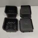 Bed Risers 2 inch, 3 inch, 4 inch, 6 inch or 8 inch Heavy Duty Furniture Risers, Up to 6000 Lbs L Shaped Design Bed Lifts Blocks for Couch Desk Sofa Table (Black, 4 Inch 4 Pack)