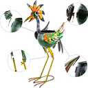 Wacky Rooster Decor Outdoor Planter,24.8 Inch Tall Metal Yard Decor Planters for Outdoor Plants, Weather-Resistant Outdoor Flower Pots for Garden Patio Porch Decor
