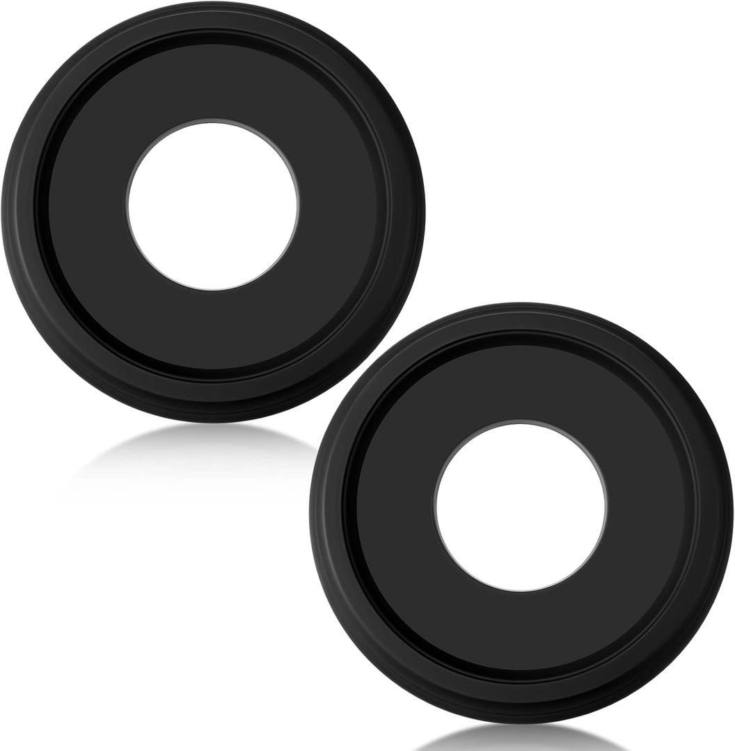 BBTO 2 Pack Black Ceiling Medallion for Light Fixtures and Ceiling Fans Chandeliers 10" Od x 3.5" ID(Classic)
