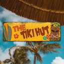 The Tiki Hut Sign Hut Decor Signs Bars Grill Decorations Hawaiian Accessories Patio Beach Surfboard Wall Art Plaque Vintage Tin Gift 6 x 18 High Gloss Metal 206180091028