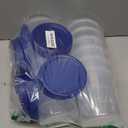 Food Storage Containers with Twist Top Lids, Ultra Thick Airtight Plastic Containers for Soup, Leftover, Ice Cream, Overnight Oats, BPA Free Stackable Freezer Containers [12 Pack-32 oz]