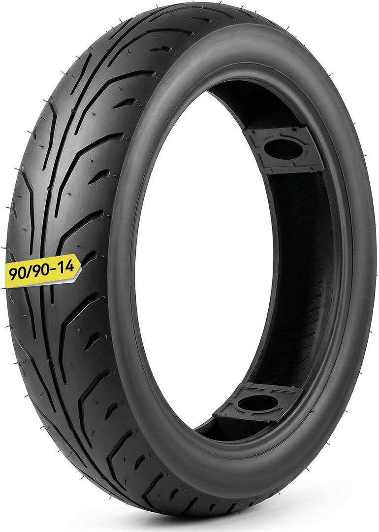 90/90-14 Street Tire 14 inch Scooter Tire Tubeless | for Pit Bike Dirt Bike Moped Scooter Sport Bike 110cc 125 150