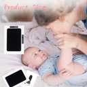 2 x 1-Pack Clean Touch Ink Pad for Baby Handprints and Footprints, Baby Footprint Kits,Inkless Hand and Footprint Kit,No Mess Ink Pad for Baby Hand and Footprints,Baby Shower Gifts for New Moms (2-Pack - Medium, Black)