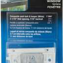 2 x Prime-Line F 2667 Sash Lock, 2-1/16 In. Hole Centers, Fits Single and Double Hung Vinyl Windows, Vinyl Construction, White, (Single Pack)