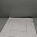 STICKGOO PVC Ceiling Tiles, 2'x2' Glue Up Ceiling Panel White to Prevent Breakage Cover 48 Sq. Ft, Pack of 12 Tiles
