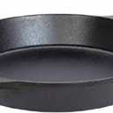 Lodge 15 Inch Cast Iron Pre-Seasoned Skillet  Signature Teardrop Handle - Use in the Oven, on the Stove, on the Grill, or Over a Campfire, Black
