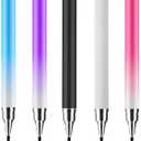 Stylus Pen for Touch Screens(5pack), 2 in 1 High Precision & Sensitivity Capacitive Pens for iPad iPhone Android Tablets and All Universal Touchscreen Devices (Black/white/pink/purple/blue)