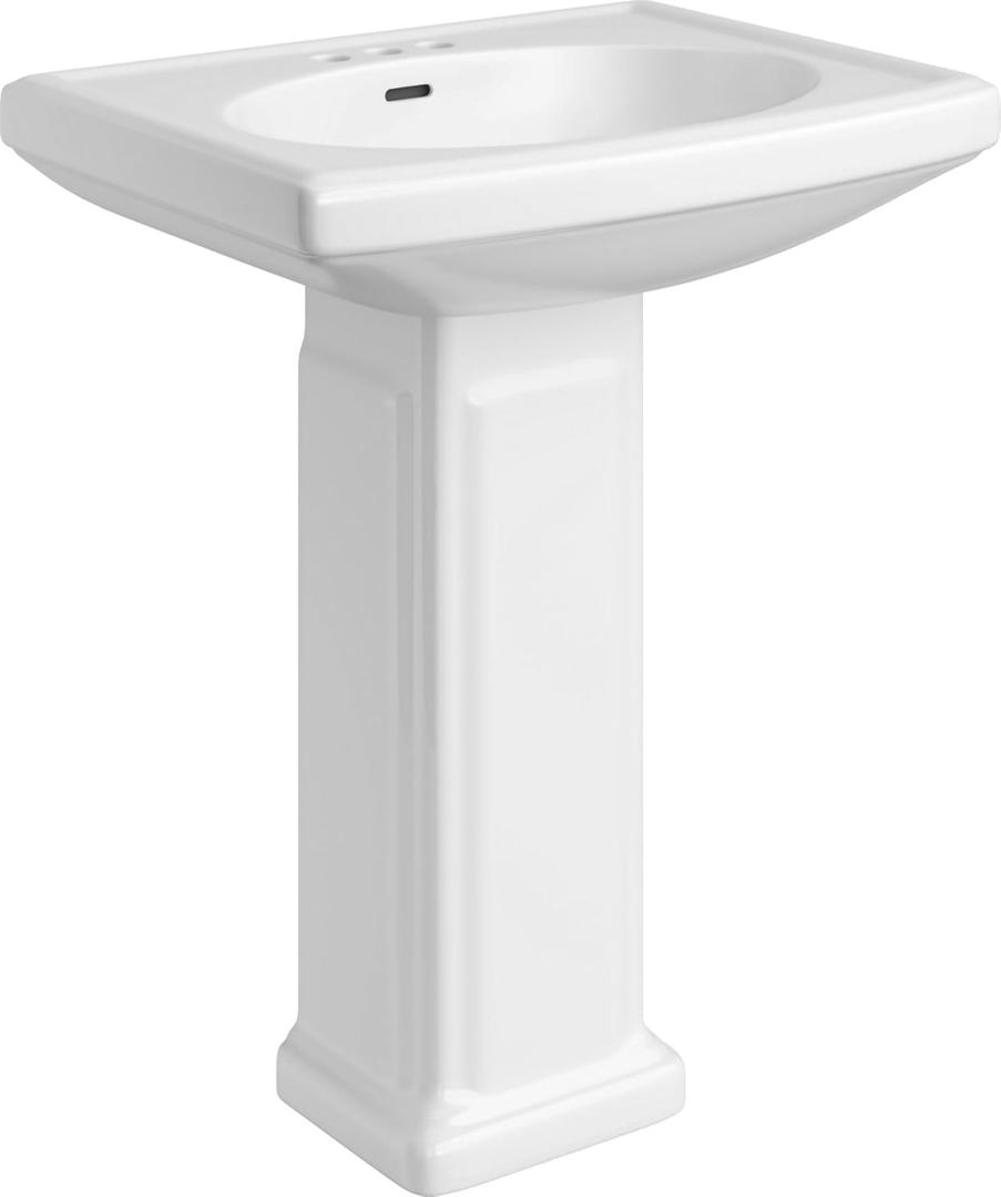 PROFLO PF1011 Bathroom Sink Pedestal Only for PF1410 - White (8.7x10.5 inches)