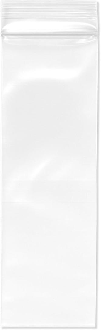 Plymor 2" x 6" (Pack of 100), 4 Mil Heavy Duty Zipper Reclosable Plastic Bags