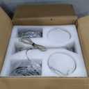 2 Pack Modern Crystal Moon Pendant Lights, Dimmable Natural White (3000K) LED Hanging Light Fixture for Kitchen Island Dining Room Bar Bedroom, Chrome Finish