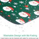 Santa Claus Sweater Mouse pad, Wireless Mouse Desktop Accessory, Non Slip Rubber Base Travel Mouse pad, Suitable for Desktop, Computer, Laptop, Office 11  11 inch. (Green Red)