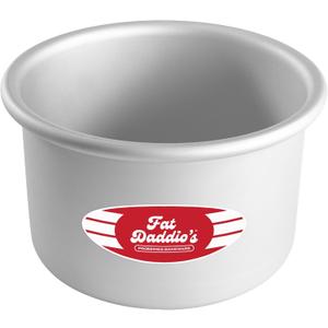 Fat Daddio's Aluminum Round Cake Pan, 4" Deep - 6"