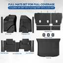 NQOQN Custom Fit Floor Mats for 2010-2012 Toyota 4Runner 5 Seats