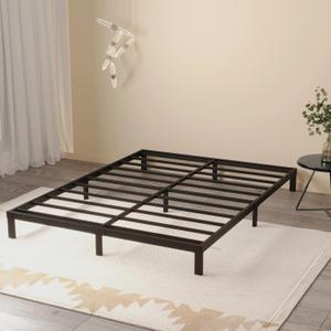 8 Inch Full Size Bed Frame No Box Spring Needed, Heavy Duty Metal Platform Bed Frame Full Support Up to 3000 lbs, Easy Assembly, Noise Free, Black
