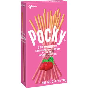 Glico Strawberry Cream Covered Biscuit Sticks, 2.47 Ounce (Pack of 110), BBD: 05/20/2026