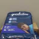 Goodnites Boys' Nighttime Bedwetting Underwear, Size Extra Large (95-120 lbs), 63 Ct (3 Packs of 21), 