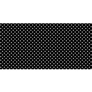 Fadeless Bulletin Board Paper, Fade-Resistant Paper for Classroom Decor, 48 x 12, Classic Dots-Black & White, 1 Roll