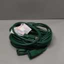 DEWENWILS 25Ft Outdoor Extension Cord Multiple Outlets, Evenly Spaced 3 Outlets Plugs with Safety Cover, 16/3 SJTW Weatherproof Wire for Outdoor String Lights and Christmas Decorations (Green)