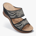 SHIBEVER Wedge Sandals For Women Dressy: Comfortable Summer - Slip On Womens Sandal 42