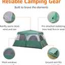 Amazon Basics Instant Camping Tent with Rainfly, Weather-Resistant, Quick Setup, 10 Person