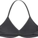 AUROLA Influence Strappy Bra Sports Bras for Women, Backless Padded Impact Strappy Bra Workout Gym Yoga with Removable Cups, S (Black)