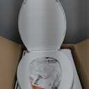 KOHLER K-4774-0 Brevia Elongated White Toilet Seat with Quick-Release Hinges And Quick-Attach Hardware For Easy Clean, White