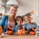 Edoneery Halloween Cat Ears Headband for Women, Furry Leopard Cat Ear Hairband, Costume Hair Accessory for Cosplay Parties (Leopard(dark Brown))